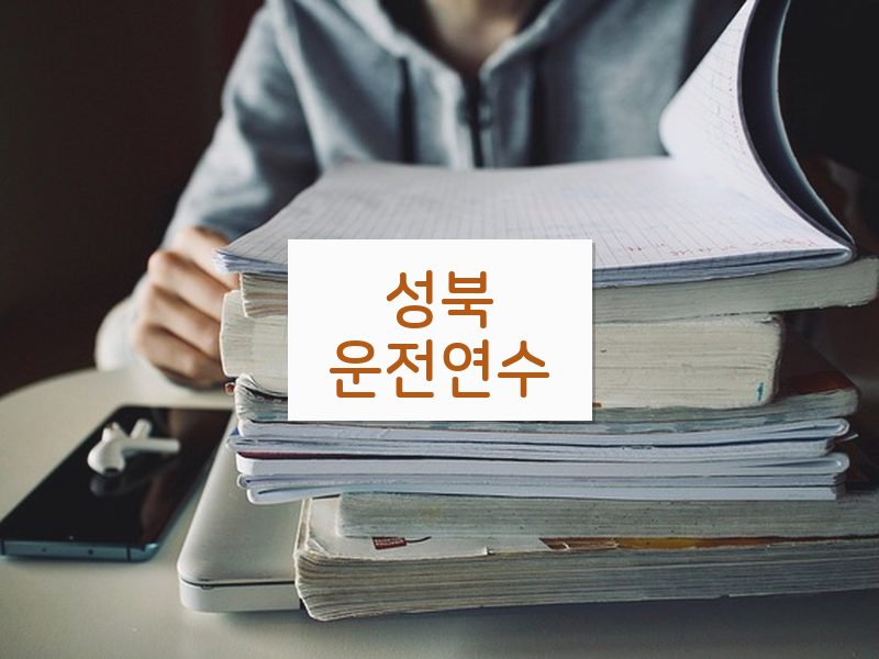 성북운전연수 후기