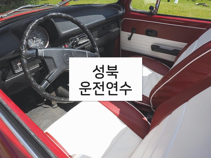 성북운전연수 후기