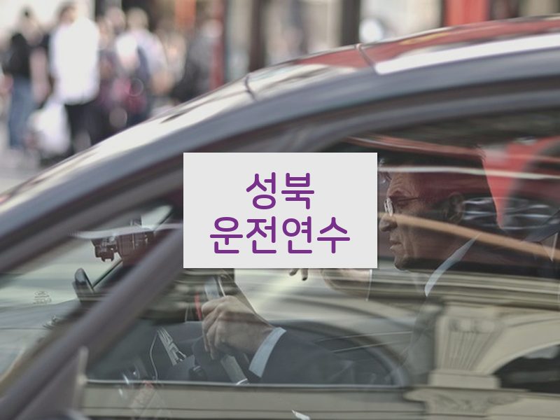 성북운전연수 후기