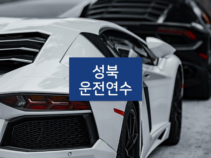 성북운전연수 후기