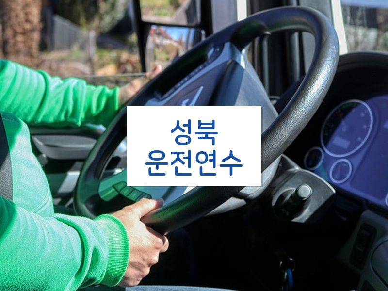 성북운전연수 후기