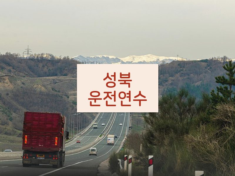 성북운전연수 후기