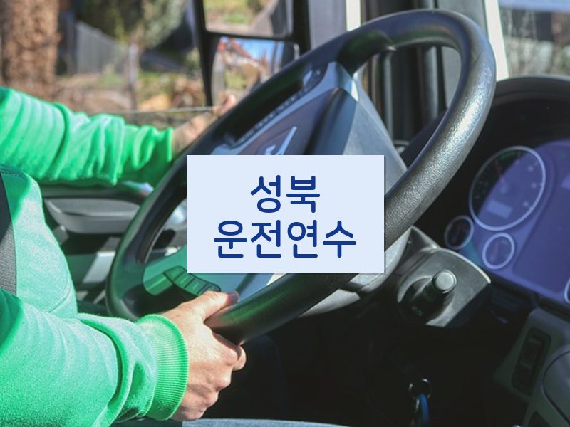 성북운전연수 후기