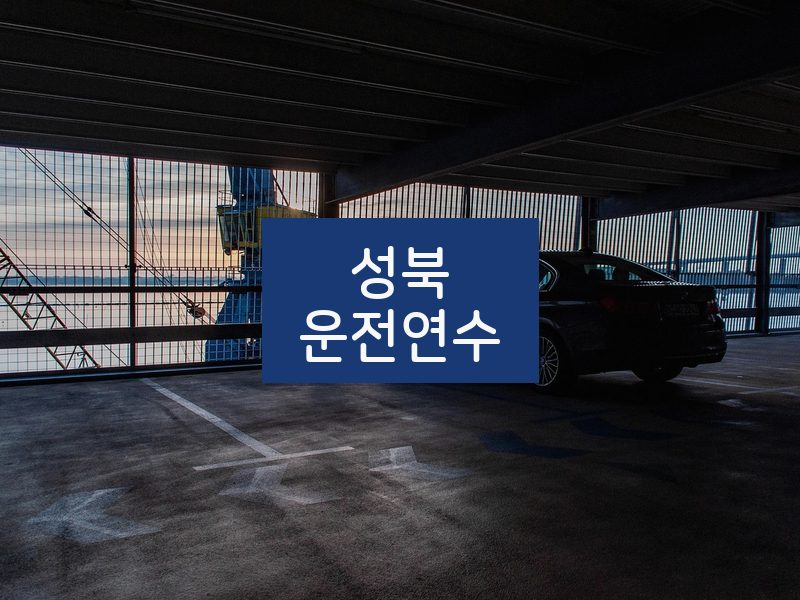 성북운전연수 후기