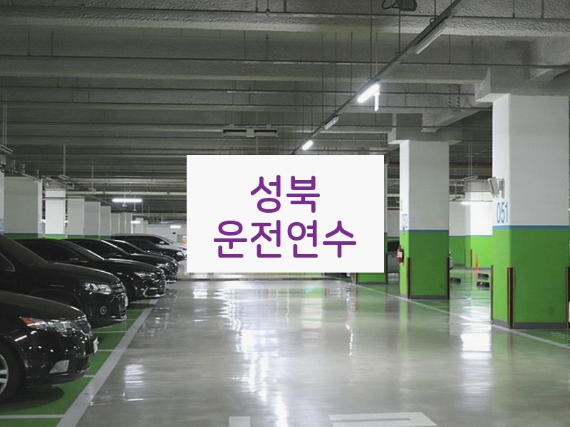 성북운전연수 후기