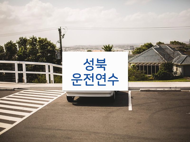 성북운전연수 후기