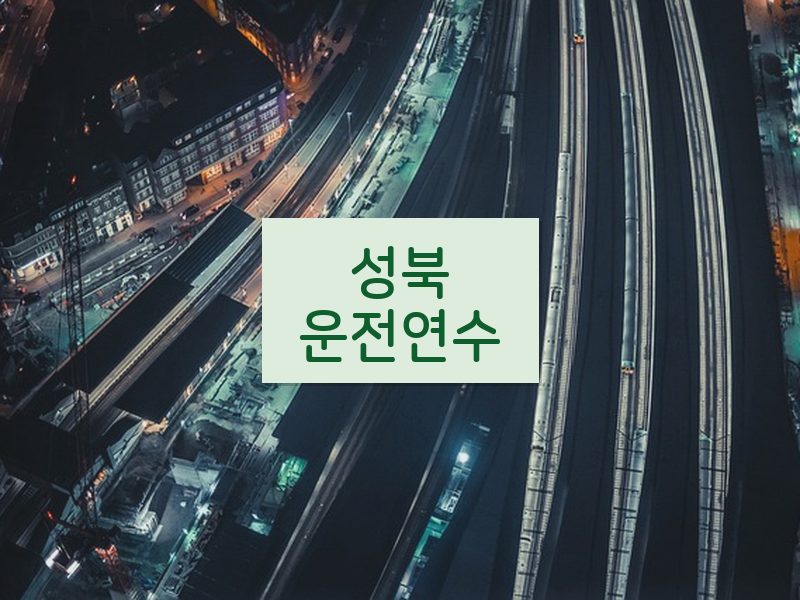 성북운전연수 후기