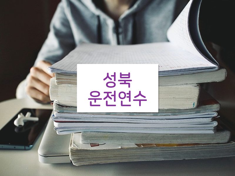 성북운전연수 후기