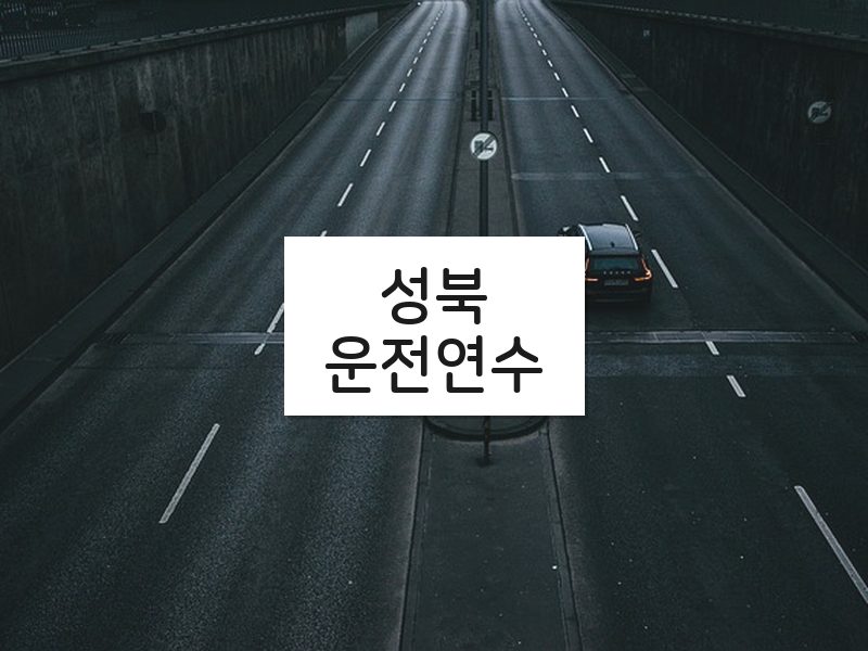 성북운전연수 후기