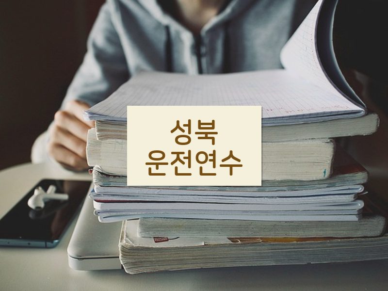 성북운전연수 후기