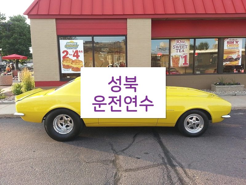 성북운전연수 후기