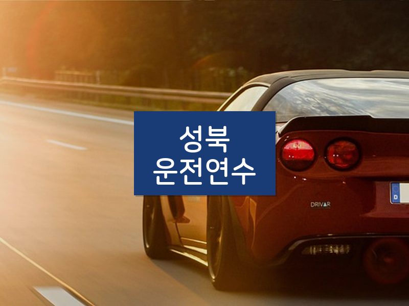 성북운전연수 후기