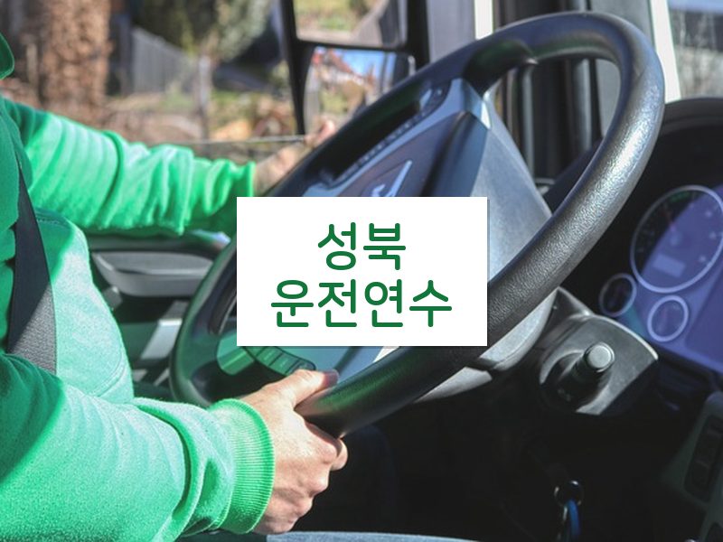 성북운전연수 후기