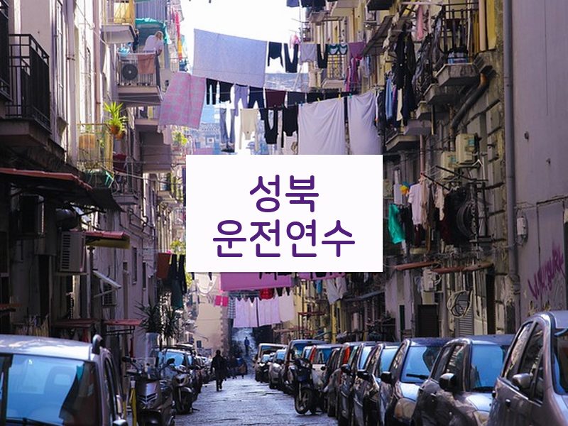 성북운전연수 후기