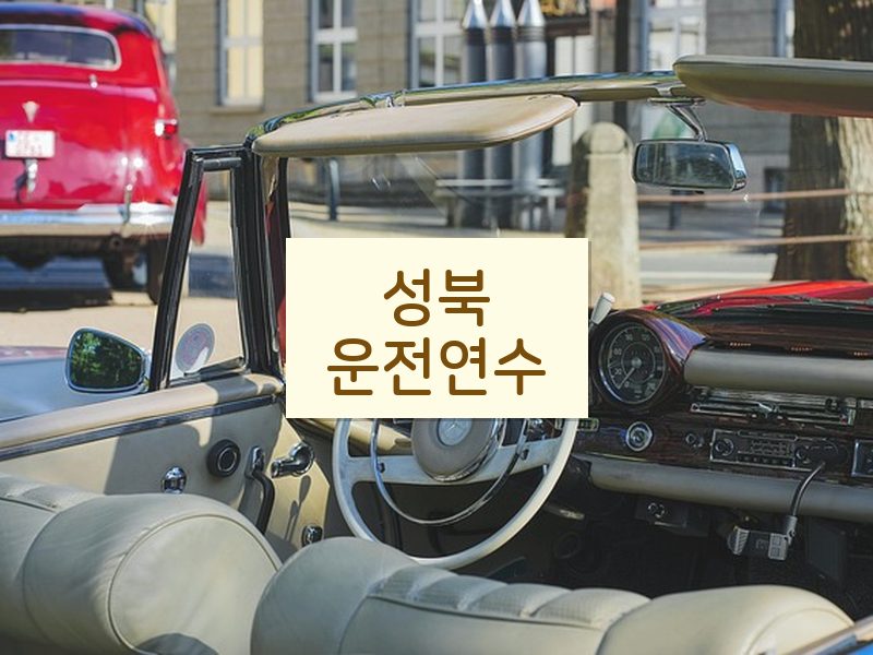 성북운전연수 후기