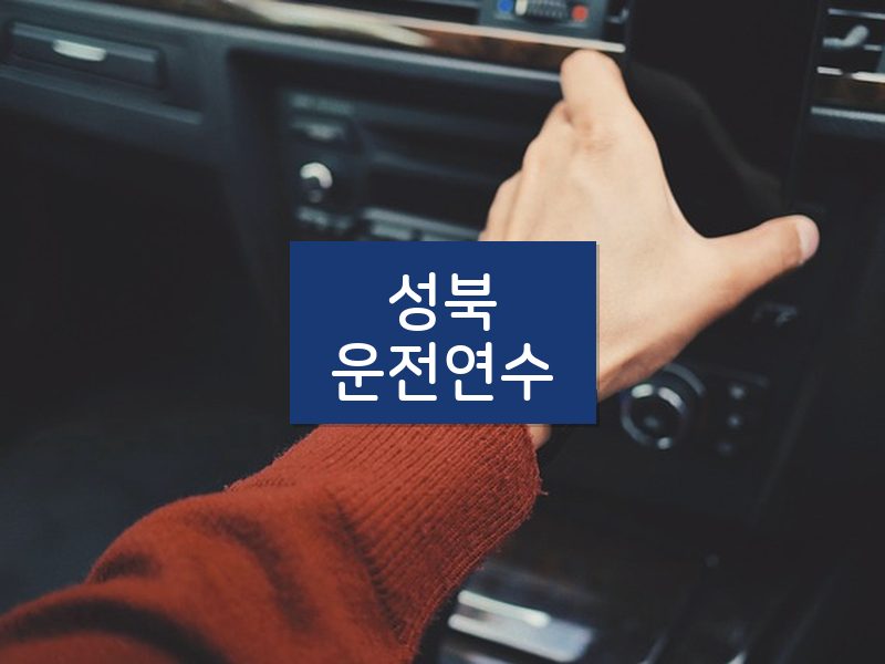 성북운전연수 후기