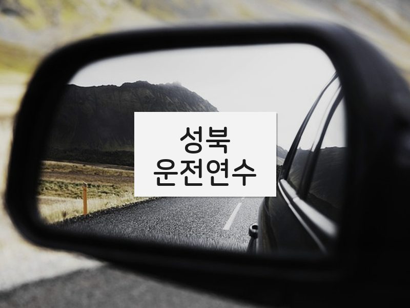 성북운전연수 후기