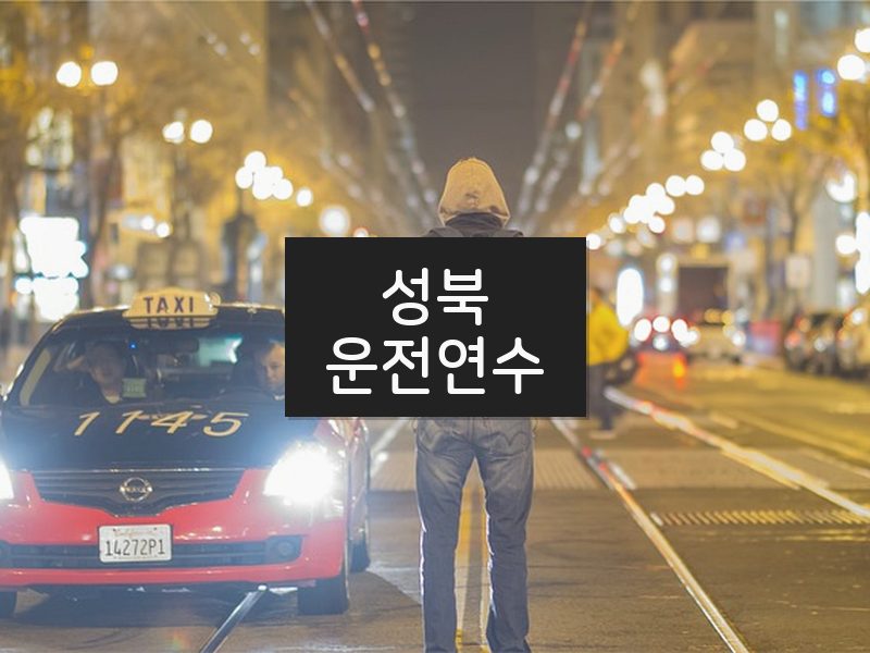 성북운전연수 후기