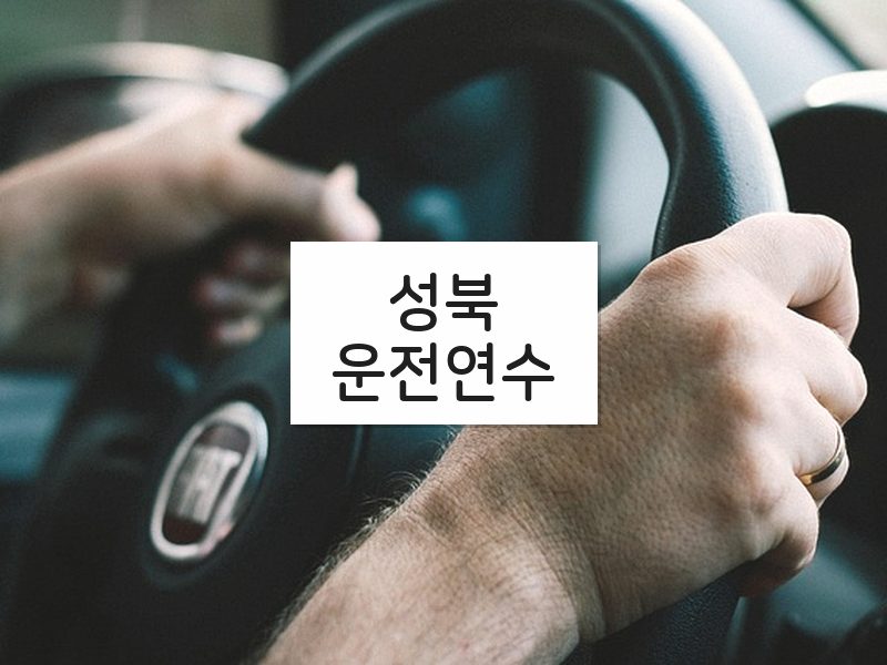 성북운전연수 후기