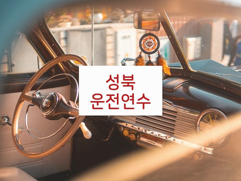 성북운전연수 후기