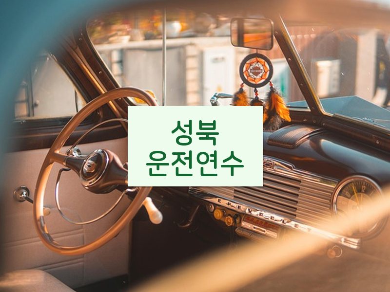 성북운전연수 후기