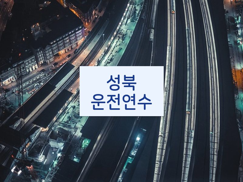 성북운전연수 후기