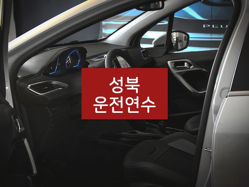 성북운전연수 후기