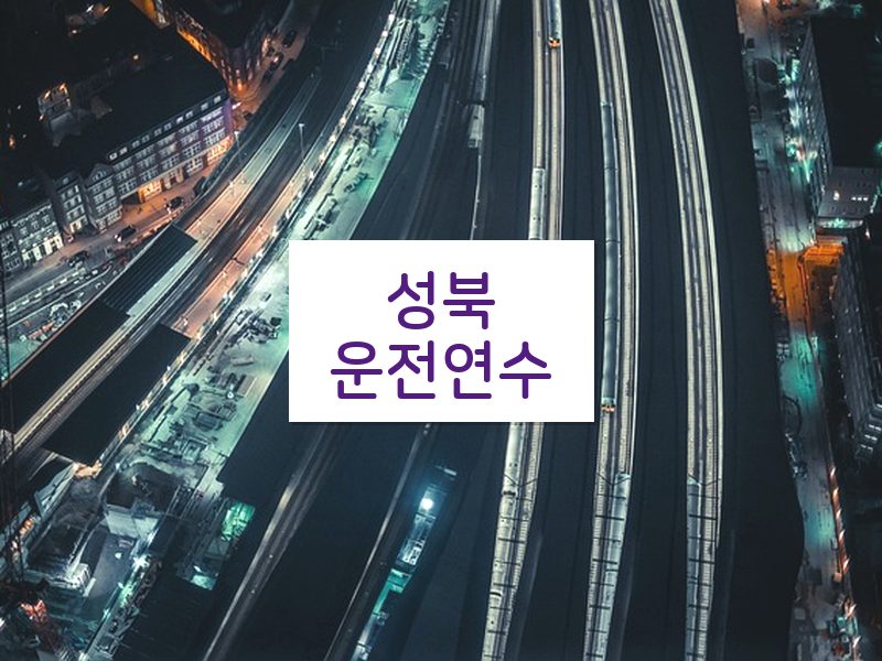 성북운전연수 후기