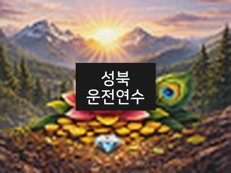 성북운전연수 후기
