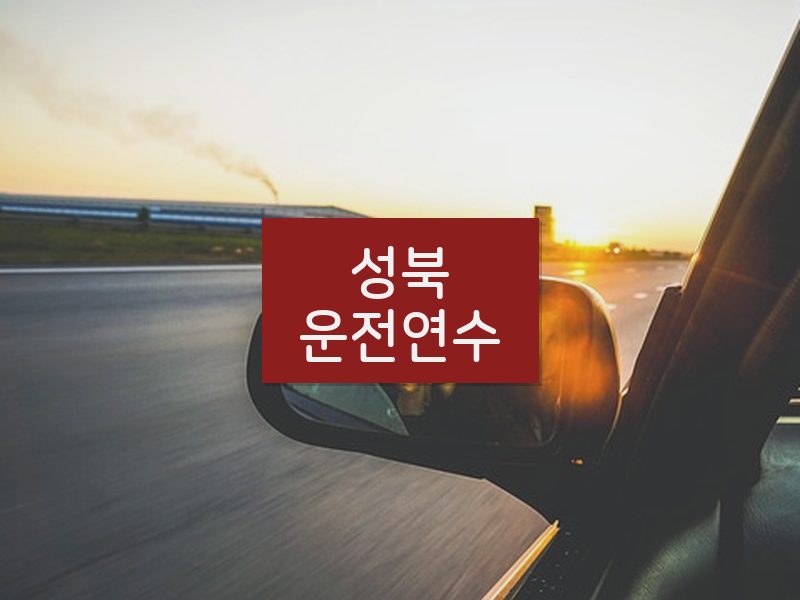 성북운전연수 후기