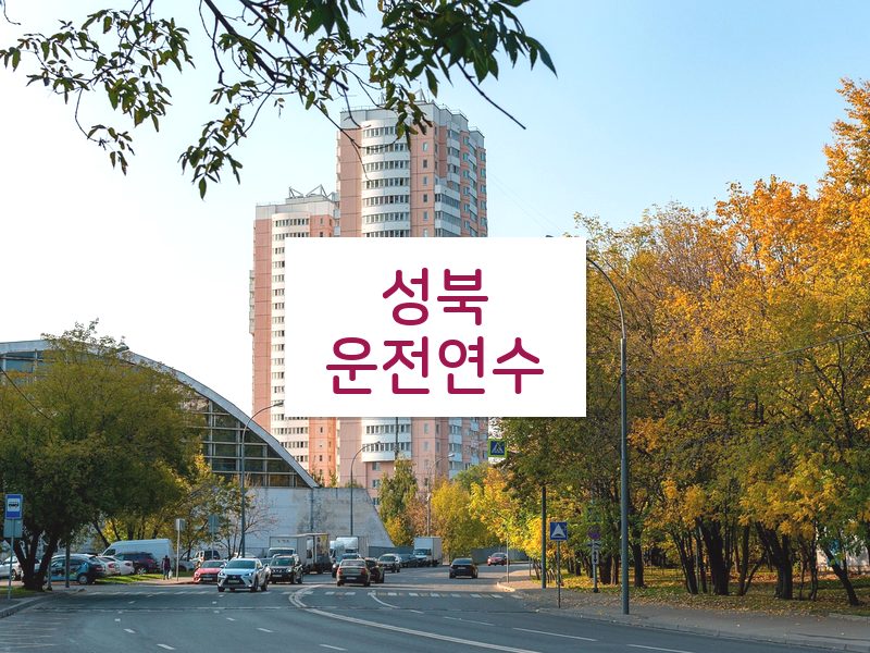 성북운전연수 후기