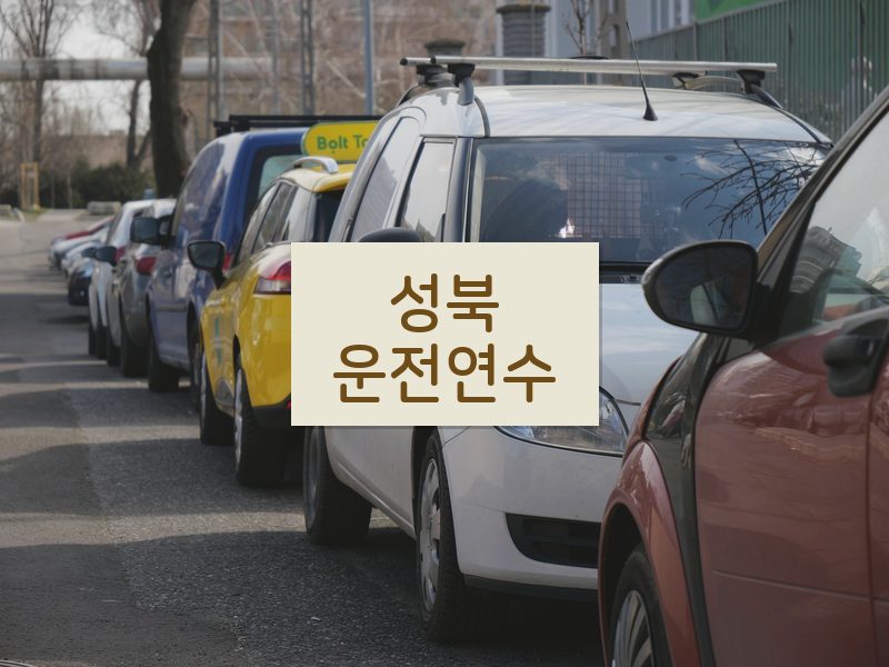 성북운전연수 후기