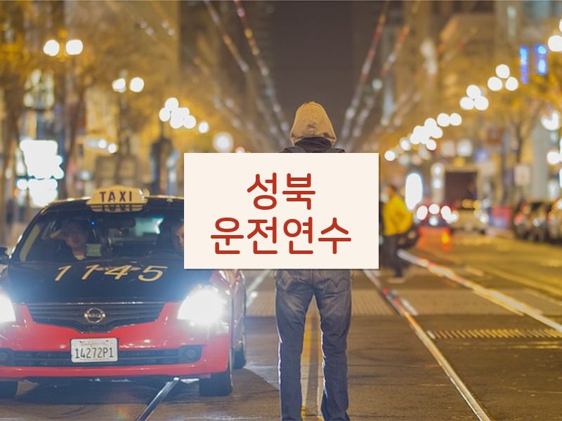 성북운전연수 후기