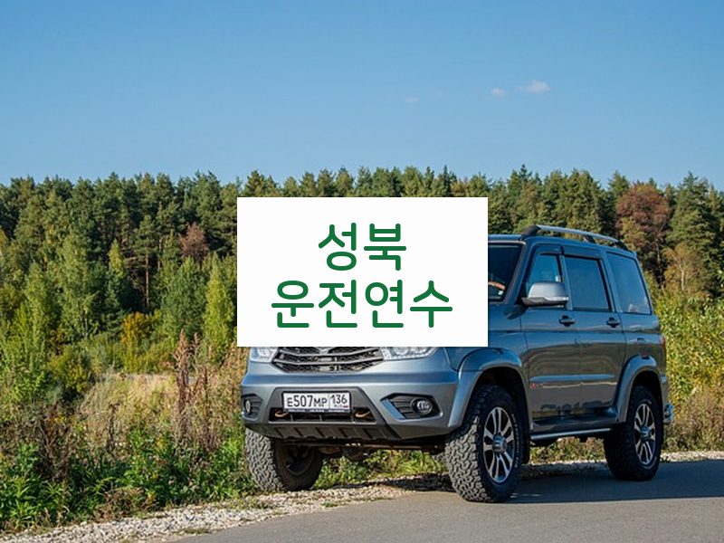성북운전연수 후기
