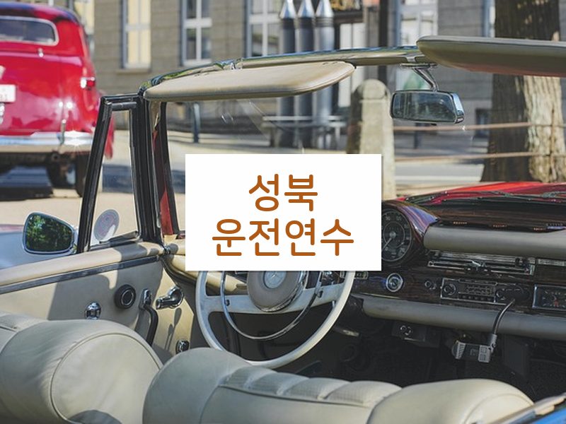 성북운전연수 후기