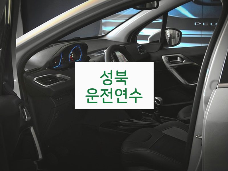 성북운전연수 후기