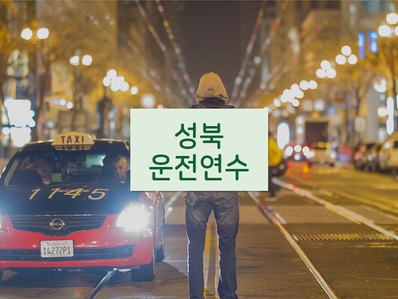 성북운전연수 후기
