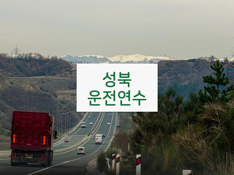 성북운전연수 후기