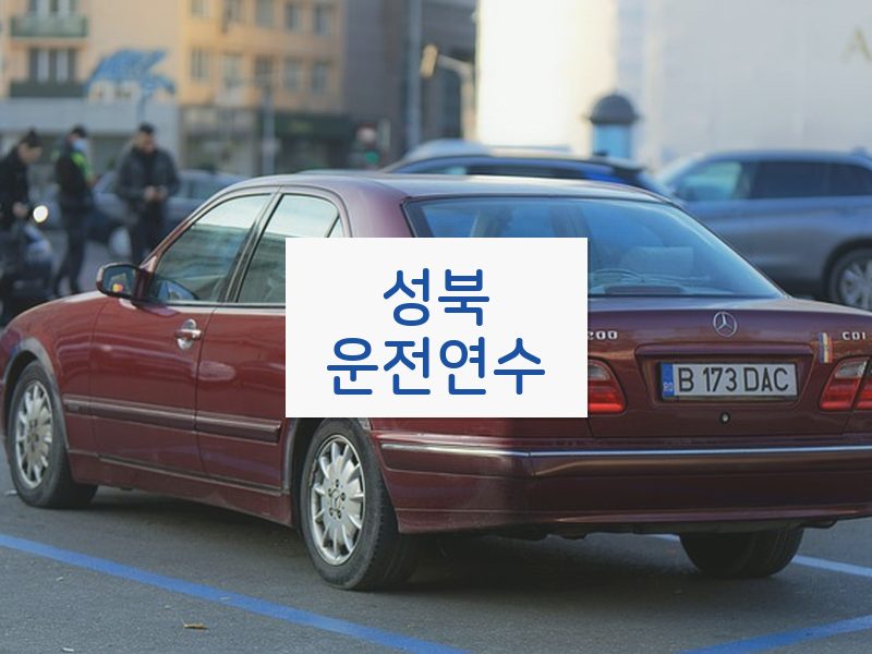 성북운전연수 후기