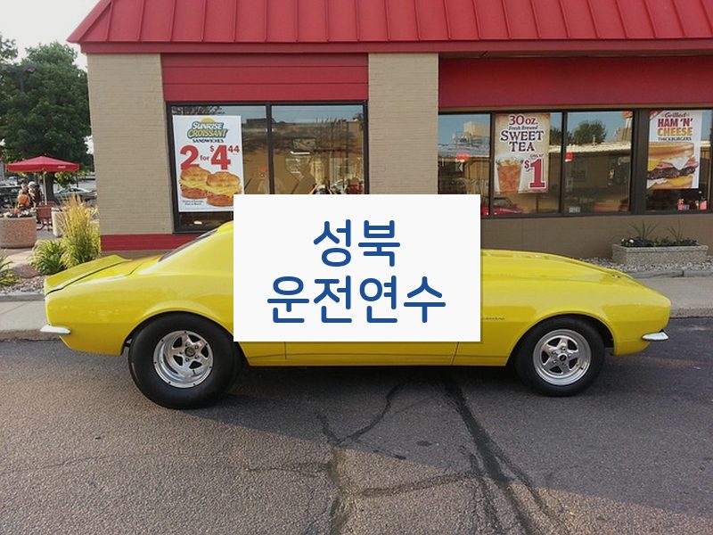 성북운전연수 후기