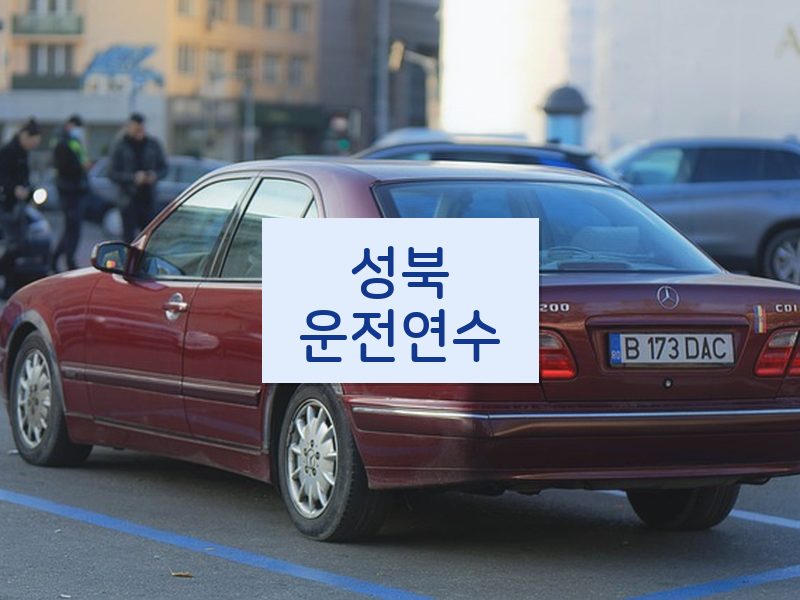 성북운전연수 후기
