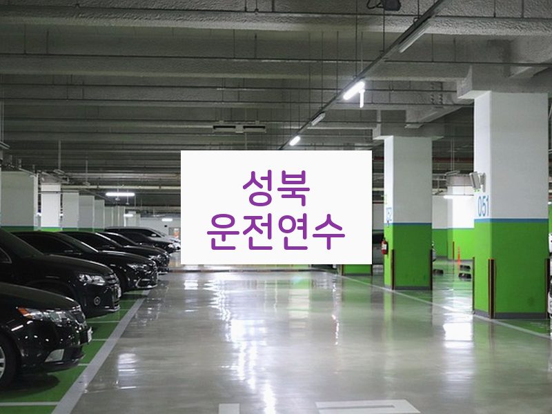성북운전연수 후기