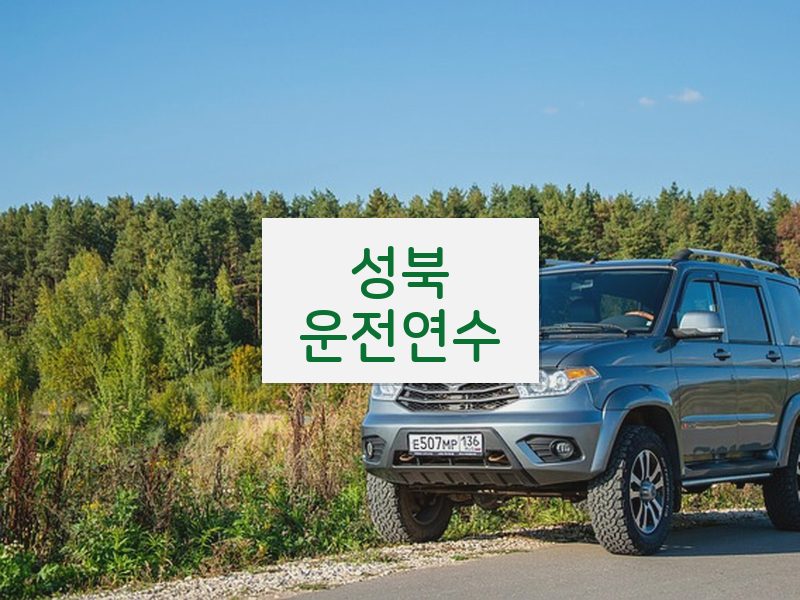 성북운전연수 후기