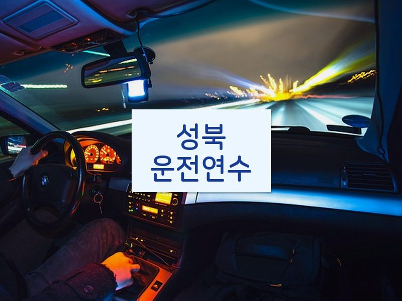 성북운전연수 후기