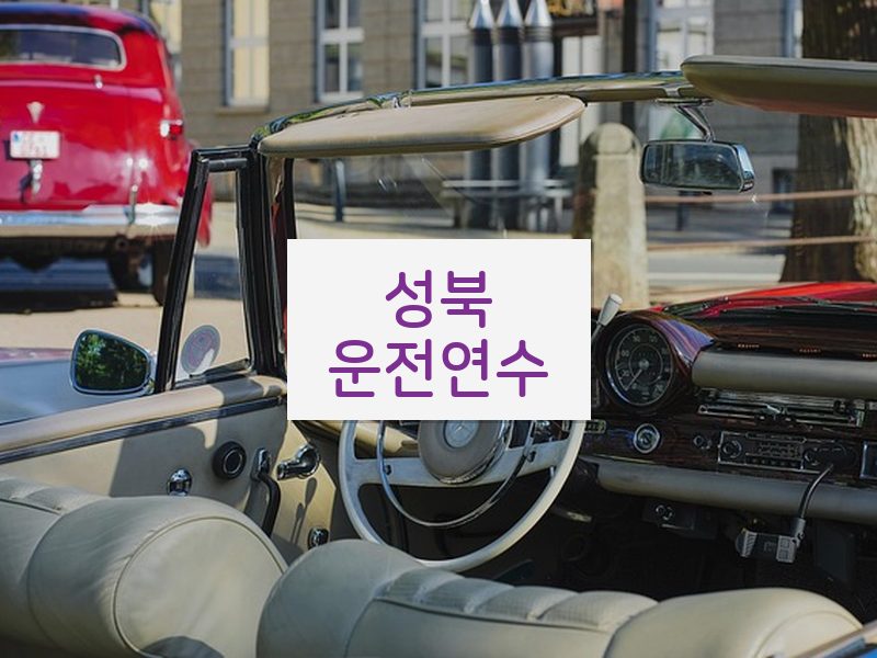성북운전연수 후기