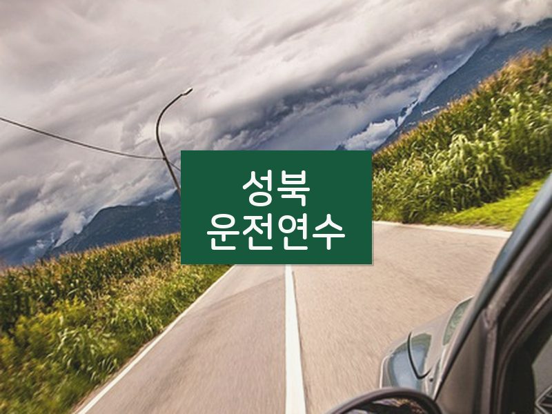 성북운전연수 후기