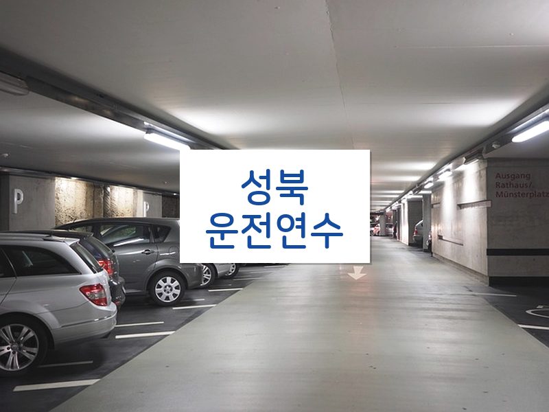 성북운전연수 후기