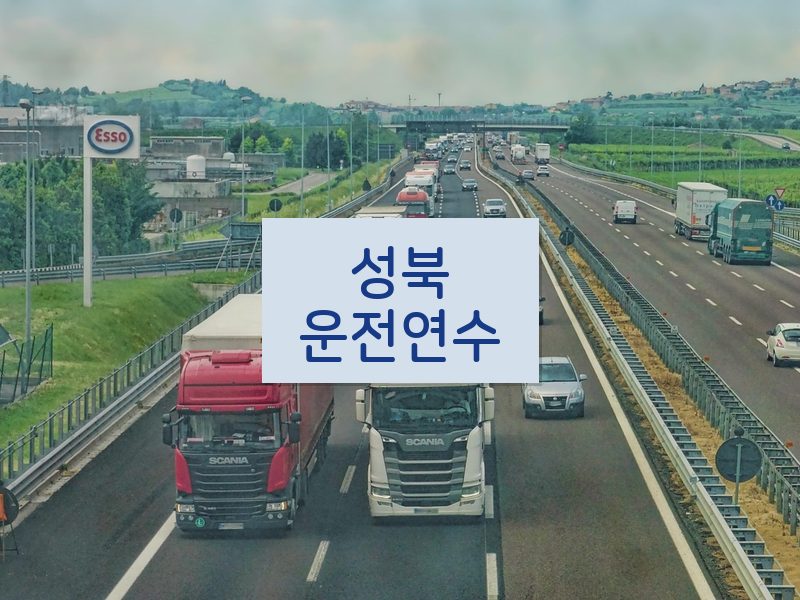 성북운전연수 후기