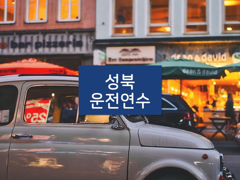 성북운전연수 후기