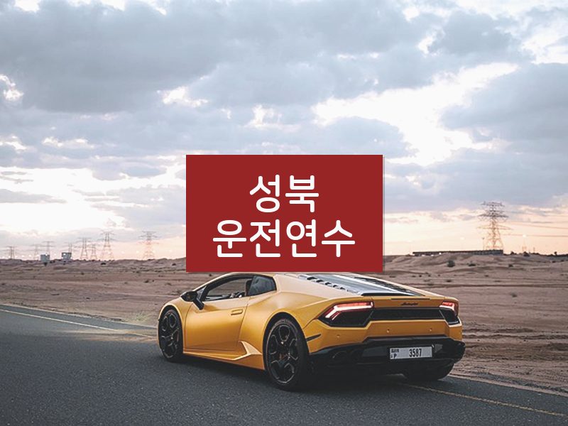 성북운전연수 후기